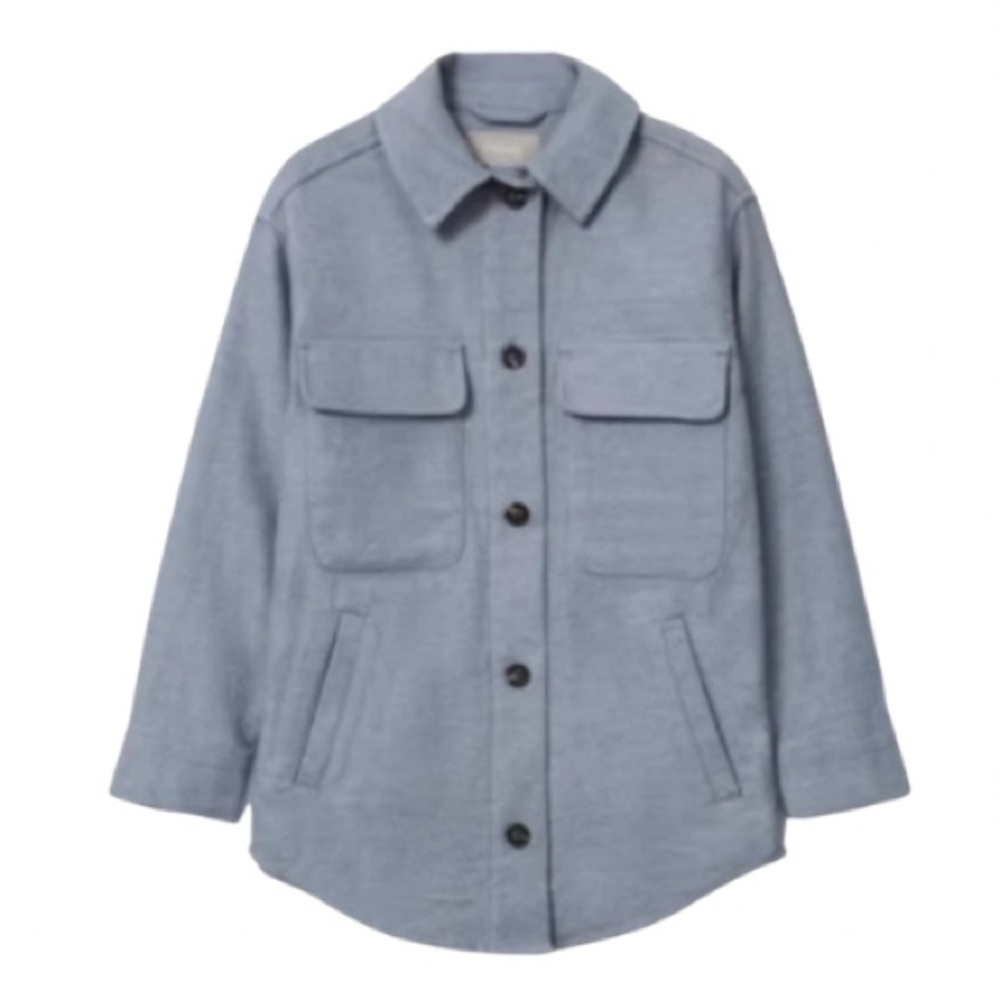 Everlane Oversized Gray Utility Shirt